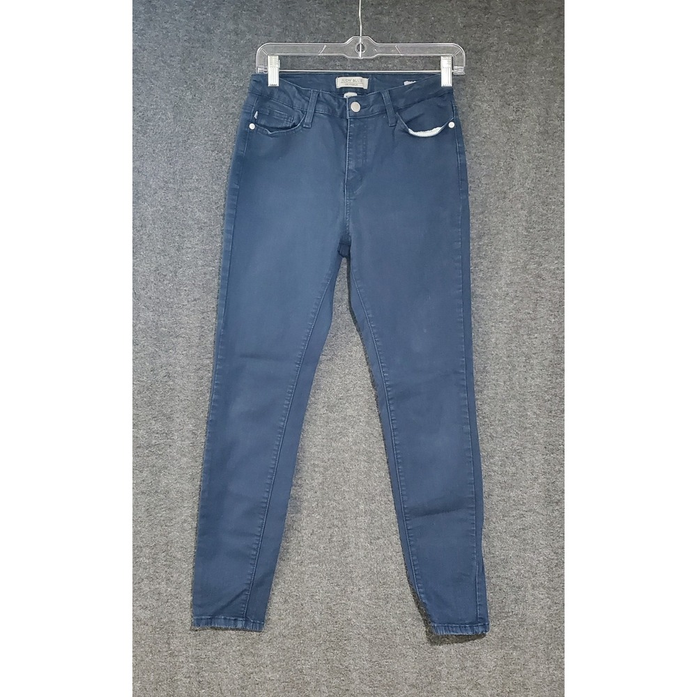 Judy Blue Jeans Womens 5/27 Blue Dyed Skinny Fit‎ Slim Casual Stretch Denim